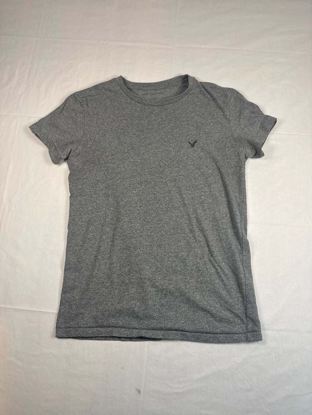 American Eagle Grey Short Sleeve Crew Neck T-Shirt Size Small